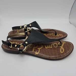 Sam Edelman black Greta leather sandals size 10.5 M